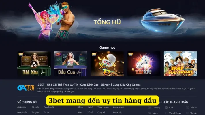 3bet mang đến uy tín hàng đầu